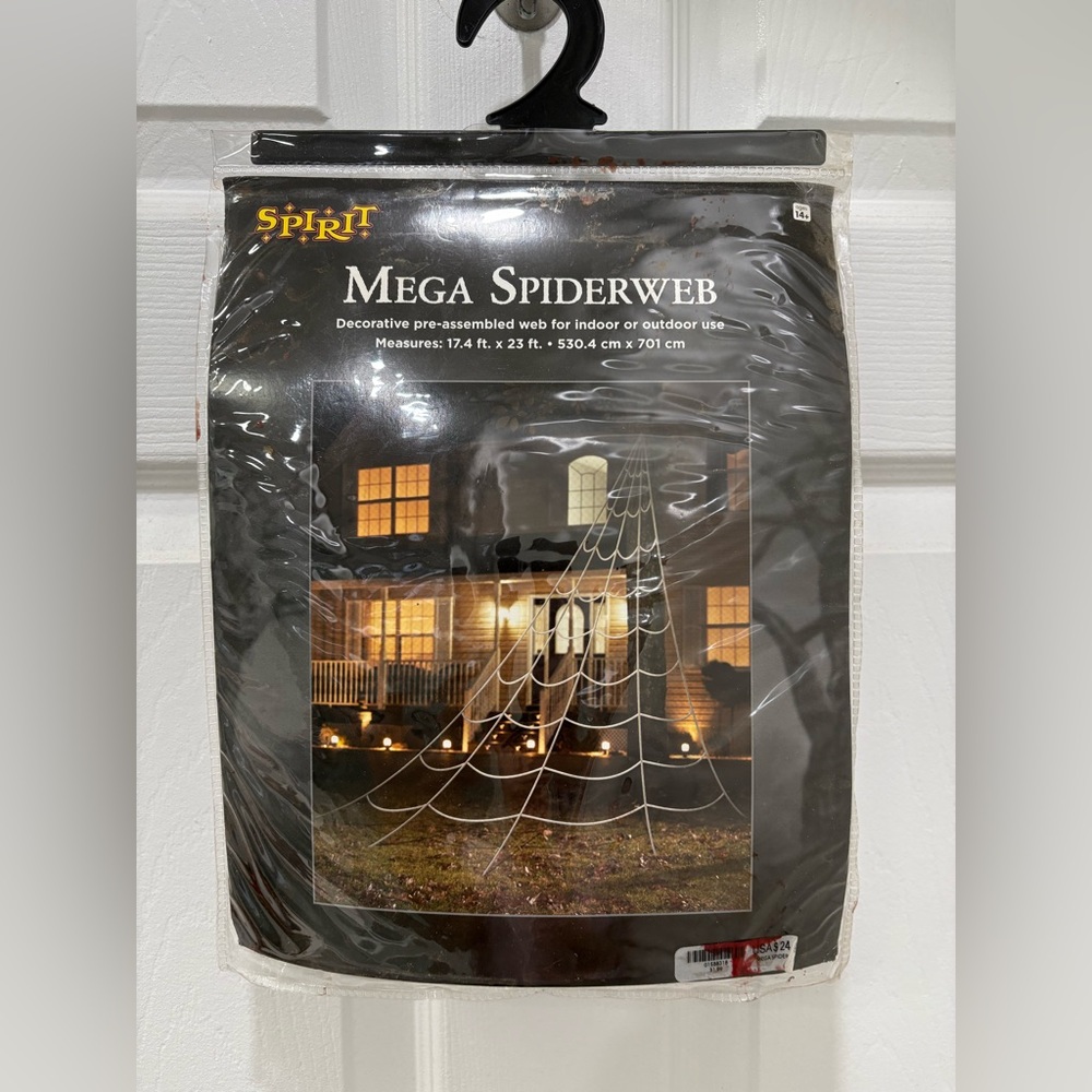 New Spirit Halloween Spider Web Decoration